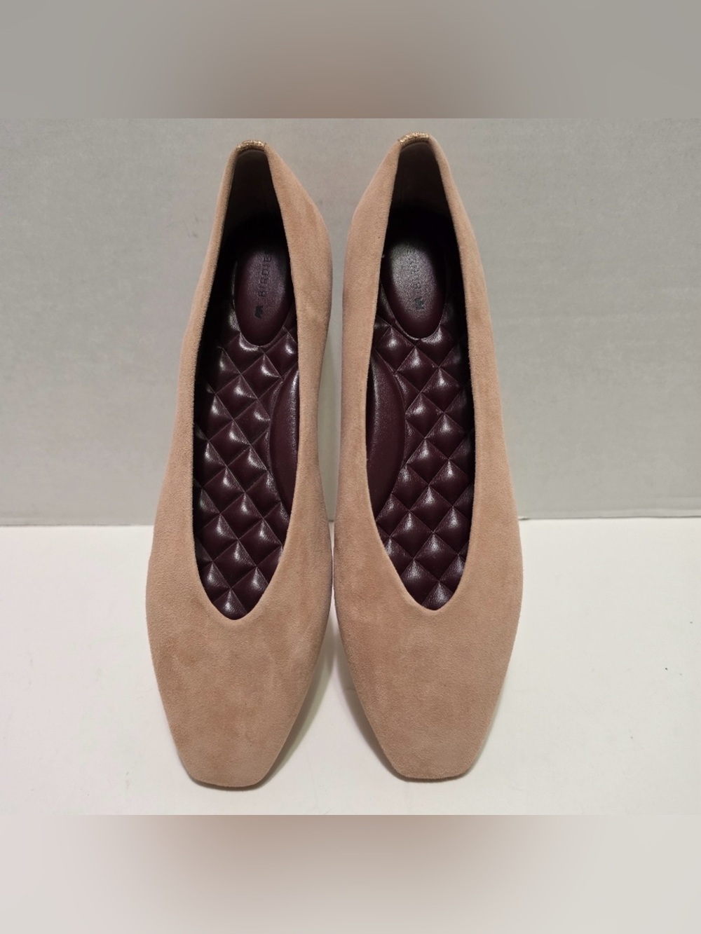 BIRDIES Blush Suede Ballet Flats - Picture 8 of 10